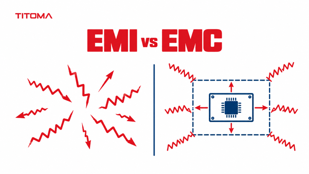 EMI vs EMC in electronics comparison