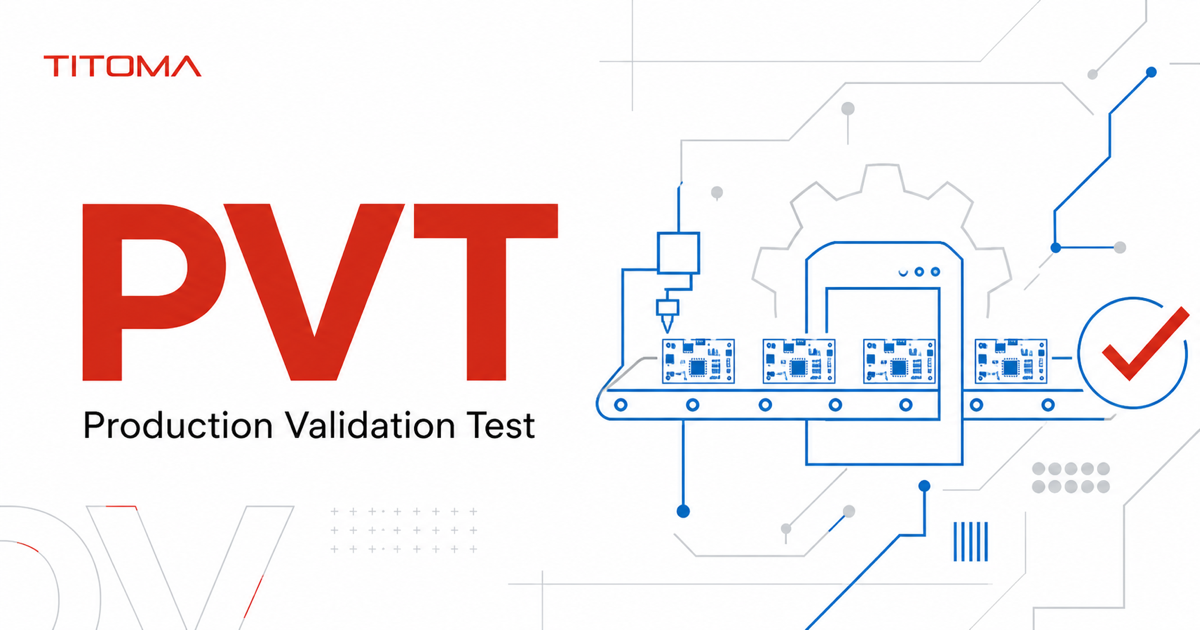 Production Validation Test (PVT) — pilot production line testing